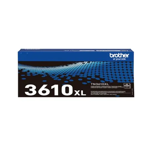 Brother Toner TN-3610XL schwarz - Originaltoner mit hoher Kapazität für bis zu 25.000 Seiten, ideal für hohe Druckaufkommen in Büros und Arbeitsgruppen