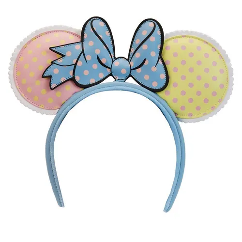 Disney Minnie Mouse Pastel Polka Dot Ear Stirnband - Modisches Stirnband für Disney-Fans, mit zauberhaften Pastellfarben und fröhlichen Polka Dots, das jedem Outfit einen Hauch von Magie verleiht.