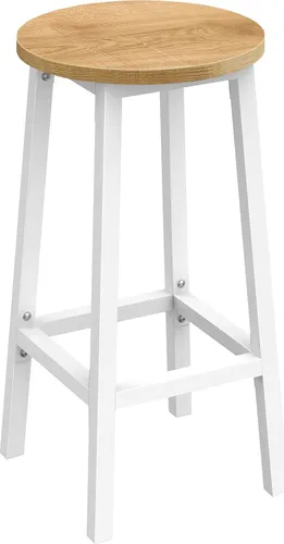 Moderne Barhocker Eiche/Weiß – Stabil & Platzsparend