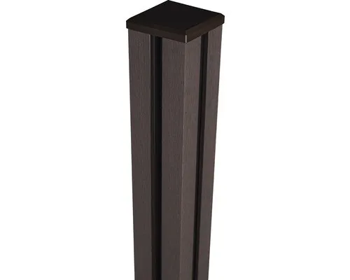 Produktbild Torpfosten GroJa Flex BPC mit Kappe 10 x 10 x 190 cm terra