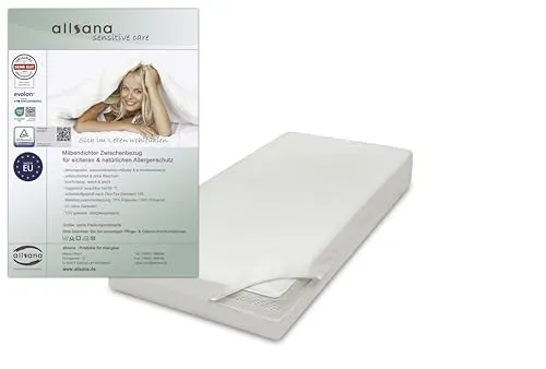 Allsana Allergiker Matratzenbezug 70x140x12 cm (Kinder) | Allergie Bettwäsche | Anti Milben Encasing | Milbenschutz für Hausstauballergiker | Zwischenbezug für die Matratze | TÜV geprüft
