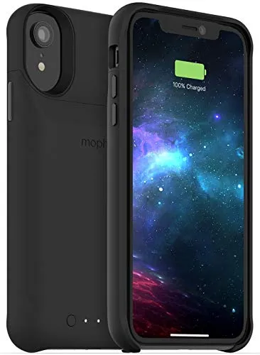 mophie Juice Pack Kabellose Ladehülle für iPhone XR Schwarz