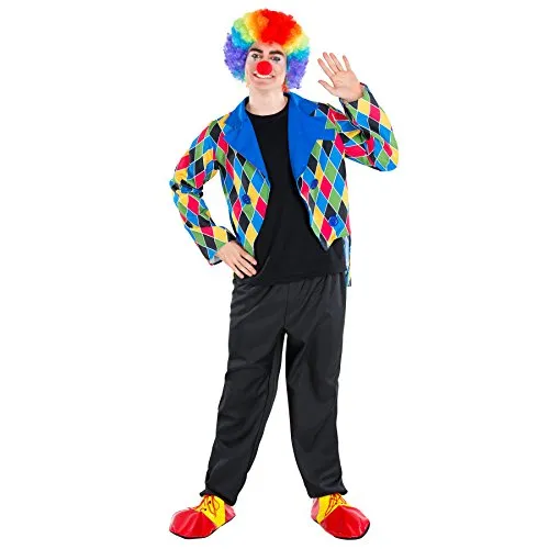 tectake® Herrenkostüm Clown Oleg