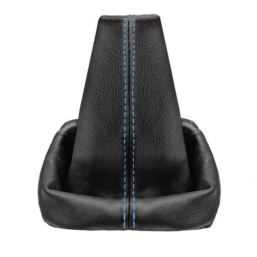 Schaltsack f. VW Passat 3B 3BG B5 Schaltmanschette 96-05 100% Leder Schwarz Blau