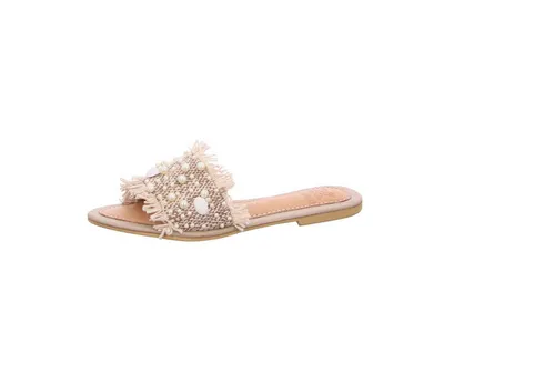 Bali-BAli Fringshell Pantolette beige 37 EU - Bequeme Pantolette in Größe 37, aus hochwertigem Lederimitat. Ideal für entspannte Sommertage und vielseitig kombinierbar. Perfekt für einen lässigen Look.