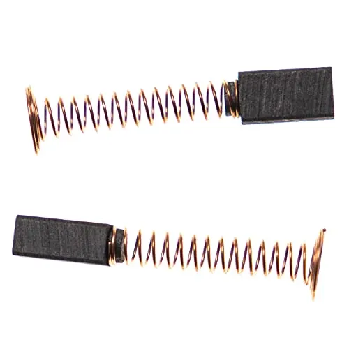 vhbw 2x Kohlebürste 11 x 6 x 4,75 mm kompatibel mit Dremel 6000 (F013600000), 6000 (F013600002), 6000 (F013600003) Elektrowerkzeug + Feder