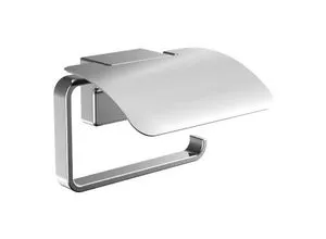 Emco cue Papierhalter mit Deckel 320000100, chrom in grau von Emco