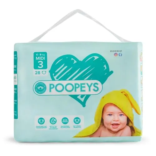 Poopeys Windeln - Windeln - 3 MIDI | 4-9 KG