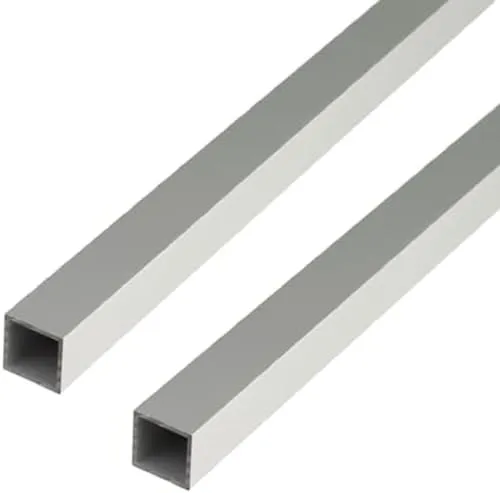 Alberts 2 x Vierkantrohr | Aluminium, natur | 1000 x 30 x 30 mm - Hochwertige Aluminium-Vierkantrohre für vielseitige Anwendungen. Leicht und stabil, ideal für Bauprojekte und kreative DIY-Ideen.