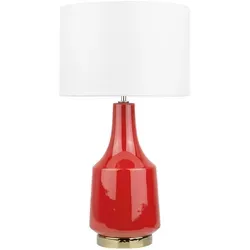 Beliani Moderne Tischlampe Triversa in rot von Beliani