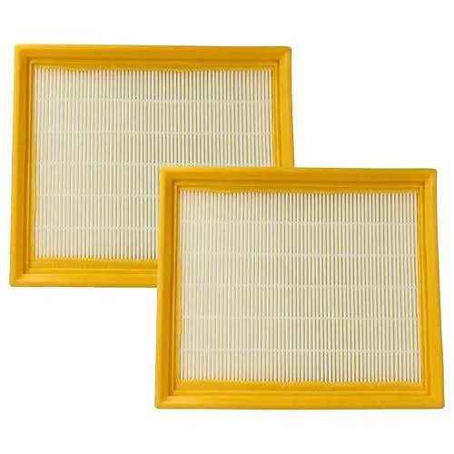 vhbw 2X Staubsaugerfilter kompatibel mit Lidl Parkside PPWD 30 A1 Staubsauger - HEPA-Filter Gelb Weiß