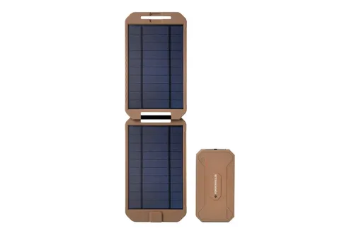 Powertraveller Extreme Tactical PTL-EXT001TAC Solar Powerbank beige - Solar Powerbank in sandfarben, ideal für Outdoor-Abenteuer und umweltfreundlich dank Solarenergie. Perfekt für unterwegs!