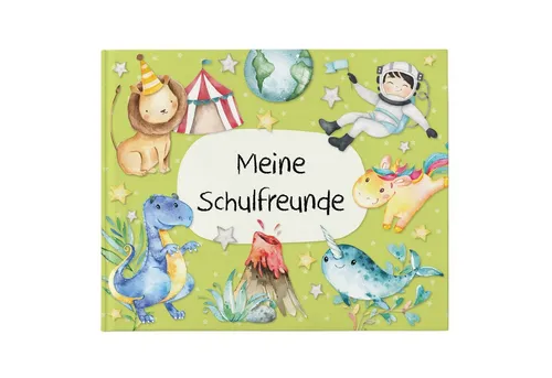 PAPIERDRACHEN Tagebuch Freundebuch für Kinder - Schulfreunde