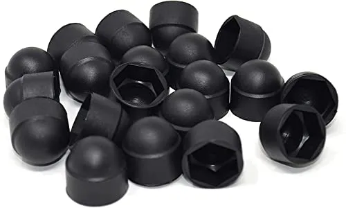 Design61 20x Runde Sechskant Schutzkappen M20 x SW30 mm mit Innensechskant für Muttern und Schraubenköpfe