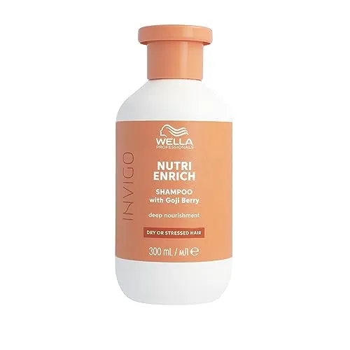 Wella INVIGO Nutri-Enrich Shampoo 300 ml - Pflegendes Shampoo für trockene und beanspruchte Haare, spendet Feuchtigkeit und sorgt für ein gesundes, glänzendes Haarbild.