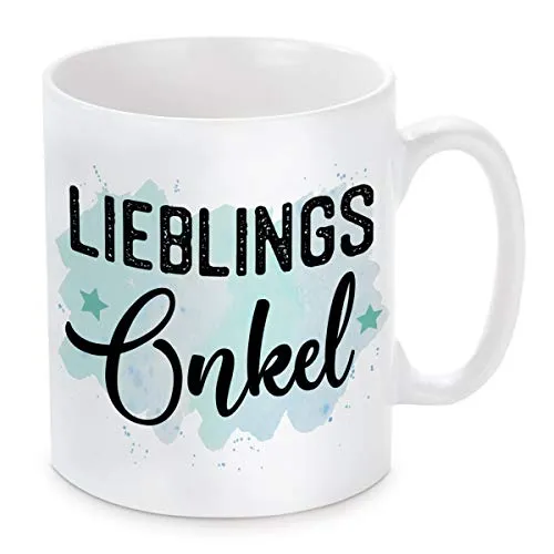 Herzbotschaft Tasse mit Motiv Modell: Lieblings-Onkel
