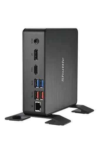Shuttle XPC nano NC4010BA - Kompakter Barebone Mini-PC - Computersysteme und Zubehör - Leistungsstarker Intel Celeron 7305, ideal für platzsparende Anwendungen mit Windows 11 Pro vorinstalliert.