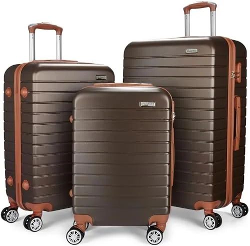 BRUBAKER Kofferset Paris in braun von BRUBAKER