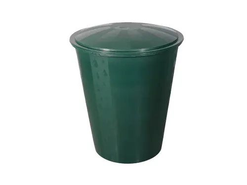 Produktbild TrendLine Regentonne 300 L grün mit Deckel und Hahn