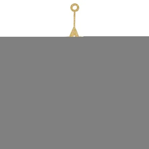 HALBACH Glittergirlande Sterne Filzband 75mm x 1m Winterdeko 100% Polyester PES Gold