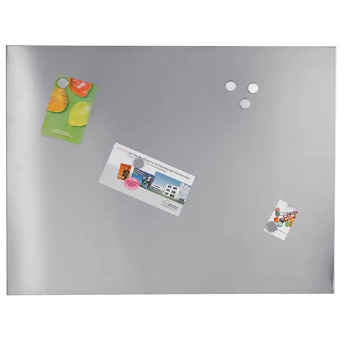 Zeller Magnettafel 60 x 80 cm - silber, vielseitig einsetzbar für kreative Ideen und Organisation