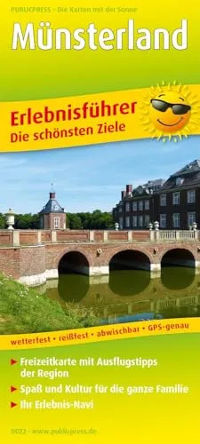 Münsterland: Erlebnisführer mit Informationen zu Freizeiteinrichtungen auf der Kartenrückseite, GPS-genau. 1:150000 (Erlebnisführer: EF)