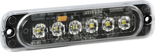 Multifunktions-Signallicht mit 6 LEDS, 12/24V - Orange