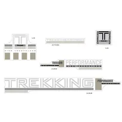 Aufkleber Fahrrad Rahmen Trekking Performance Dekor Sticker Decal Set 8-Teilig