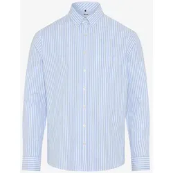 Brax Herren Streifenhemd Style DANIEL sky, hellblau, Gr. XL von Brax