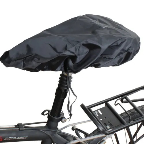 Sattel Regenüberzug Universalgröße schwarz, Polyester m. Kordelzug Regenschutz