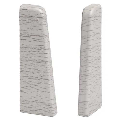 Produktbild KGM Endstücke für Sockelleiste MEGA-Profil (20 x 58 mm) Eiche hell