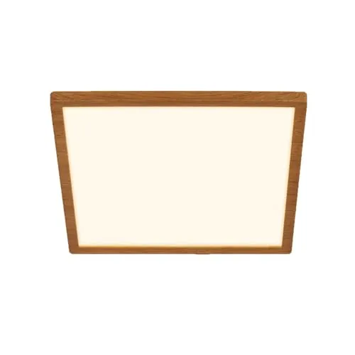 LED Deckenlampe Holz Deckenleuchte Wohnzimmer - Deckenleuchte in Holzoptik mit 2400 Lumen und warmweißem Licht, ideal für eine gemütliche Atmosphäre in jedem Raum.