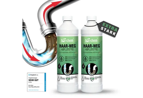 bio-chem Abflussreiniger EXTRA STARK 2x 1 L von bio-chem