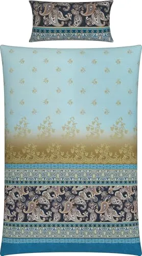 Erwin Müller Bettwäsche Mako-Satin hellblau 135x200 cm von Erwin Müller