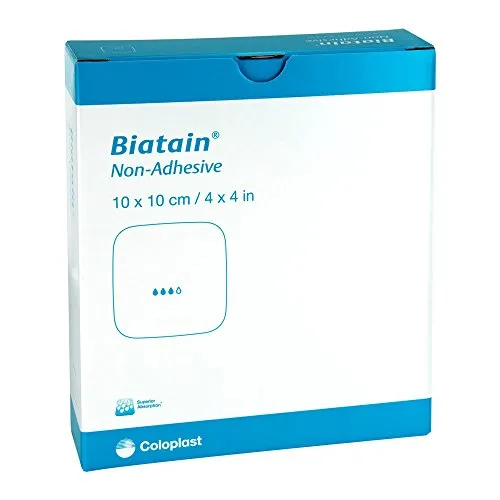 Biatain Schaumverband nicht-haftend 10 x 10 cm, 10 St