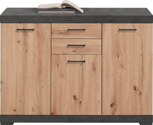 FMD-Möbel Sideboard Bristol 3 XL in braun von FMD