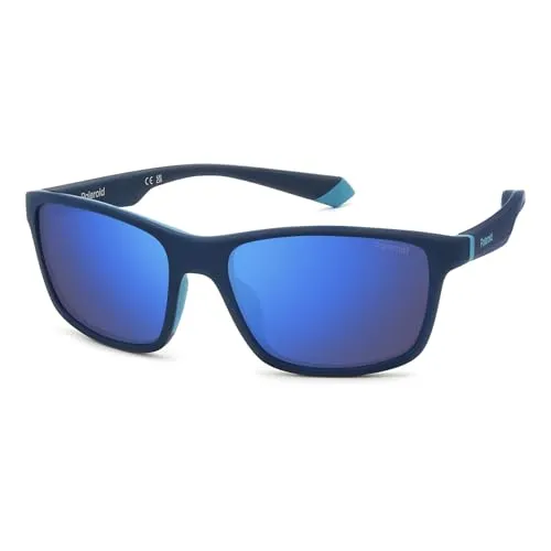 POLAROID Sonnenbrille für Herren, blau (matte blue), 58