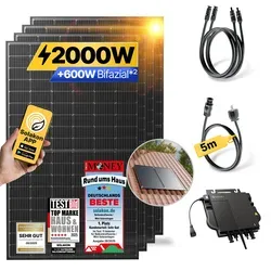Produktbild Balkonkraftwerk 2000W/800W Solaranlage