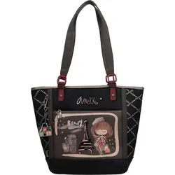 Anekke Mademoiselle Shopper Tasche 39 cm - Stylische Handtasche mit Pariser Inspiration, geräumigem Hauptfach und praktischem Reißverschluss. Ideal für Damen, die Eleganz und Funktionalität schätzen.