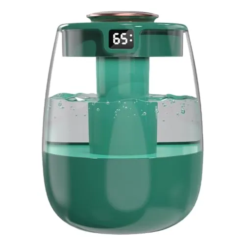 Luftbefeuchter, USB Leise Schlafzimmer Luftbefeuchter mit Temperaturanzeige für Büro Auto Schlafzimmer (Maximale Kapazität 1.3L)