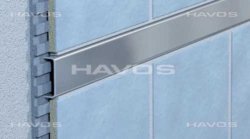 16,66€/m Fliesenprofil Fliesenschiene Edelstahl L100cm B20mm gebürstet B15