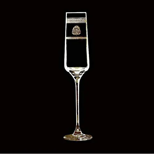 CRISTALICA Sektglas VIP Charisma Schampus Prosecco Champagnerkelch 150 ml klar Panto Gold