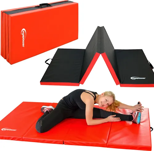 XL Weichbodenmatte 200x100x5cm - Faltbare Turnmatte für Kinder und Erwachsene - Sportmatten mit extra weicher Dichte für schmerzfreies Training! Ideal für Akrobatik, Judo und als Spielunterlage im Kinderzimmer. Leicht transportierbar und geruchsneutral.