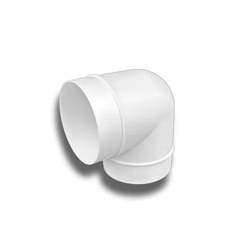 K-TECH-PRO 90° Bogen Rohrbogen 90 Grad PVC rund Lüftung Abluft Zuluft System Ø 100