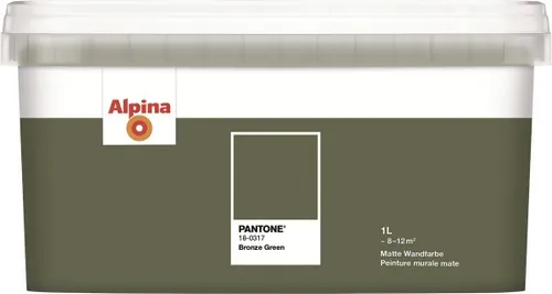 Alpina Wandfarbe Pantone matt bronze green 1 L  Innen