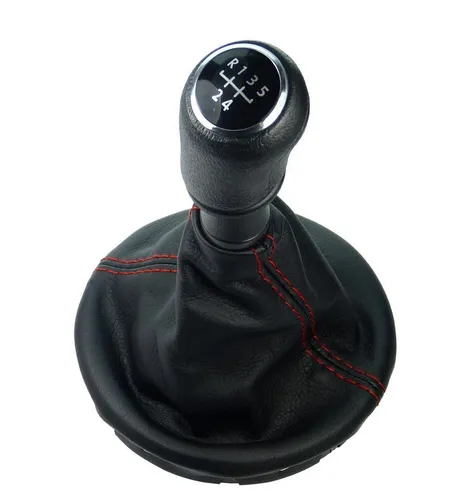 L & P Car Design Schalthebel Schaltsack Schaltknauf für VW T5 mit Rahmen (Set, 1 St., Schaltknauf, Schaltsack, Rahmen), Plug&Play Montage