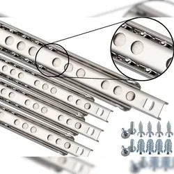 ID Dinkel 4 Schubladenschienen 2 Paar EDELSTAHL Teilauszug 182mm Teleskopschiene Kugelführung