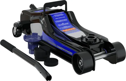 Hago Rangierwagenheber 2,5T - Hydraulischer Wagenheber mit 360° Gummiauflage - Rangierwagenheber für KFZ mit 2,5 Tonnen Tragkraft, bietet eine flexible 360° Gummiauflage für optimalen Schutz und Stabilität.