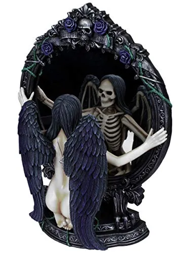 Nemesis Now Fates Spiegelspiegel, Kunstharz, 40 cm, Schwarz, Einheitsgröße