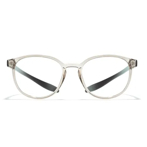 HYPREADER LUPUS BIO-Blaulichtfilterbrille/Lesebrille (+0.00,+1.00,+1.50,+2.00,+2.50,+3.00) für große Köpfe, auch als Sonnenbrille erhältlich (Champagner-Braun, +1.00)